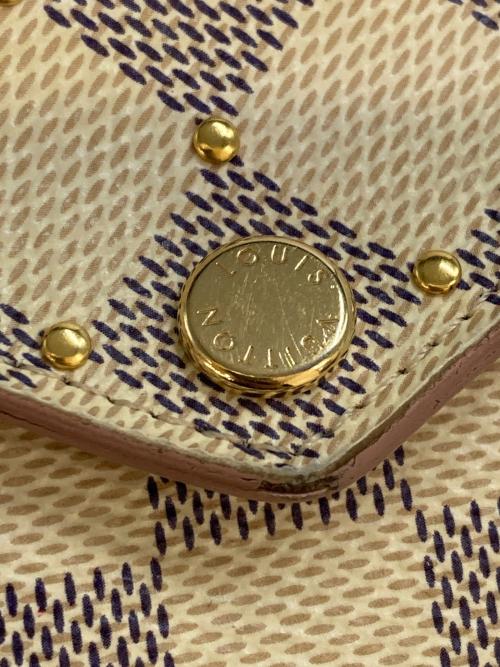 LOUIS VUITTON（ルイ ヴィトン）LOUIS VUITTON (ルイ ヴィトン) ポルトフォイユ・ゾエ ダミエ アズール　N60251 アイボリーの古着・服飾アイテム