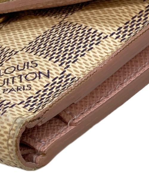 LOUIS VUITTON（ルイ ヴィトン）LOUIS VUITTON (ルイ ヴィトン) ポルトフォイユ・ゾエ ダミエ アズール　N60251 アイボリーの古着・服飾アイテム