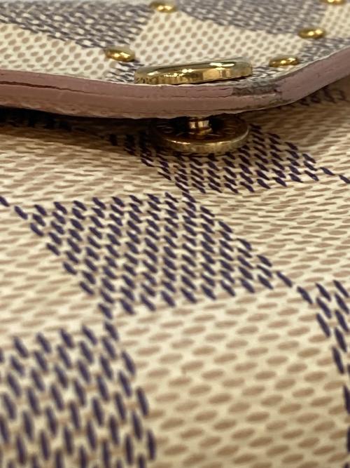 LOUIS VUITTON（ルイ ヴィトン）LOUIS VUITTON (ルイ ヴィトン) ポルトフォイユ・ゾエ ダミエ アズール　N60251 アイボリーの古着・服飾アイテム