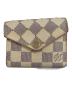 LOUIS VUITTON（ルイ ヴィトン）の古着「ポルトフォイユ・ゾエ ダミエ アズール　N60251」｜アイボリー