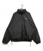 SUPREMEシュプリーム）の古着「Reflective Pinstripe Track Jacket」｜ブラック