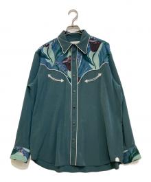 RAINMAKER（レインメーカー）の古着「WESTERN SHIRT　RM221-036」｜グリーン