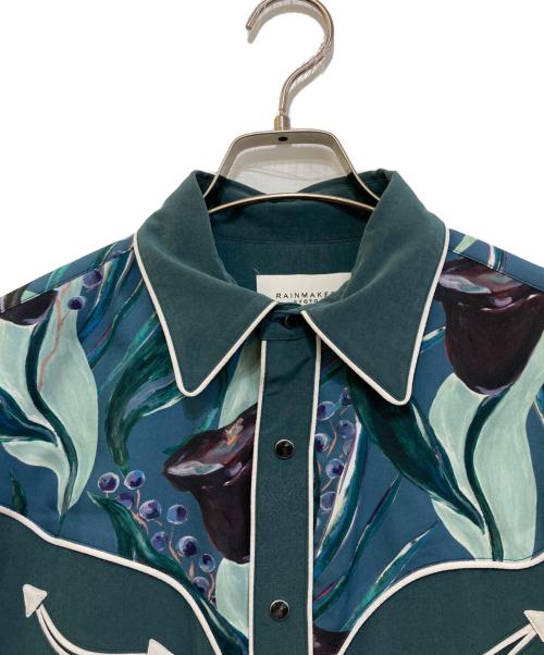 RAINMAKER（レインメーカー）RAINMAKER (レインメーカー) WESTERN SHIRT　RM221-036 グリーン サイズ:44の古着・服飾アイテム