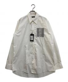 RAF SIMONS ARCHIVE REDUX（ラフシモンズ アーカイブ）の古着「Joy Divisioin 刺繍シャツ」｜ホワイト