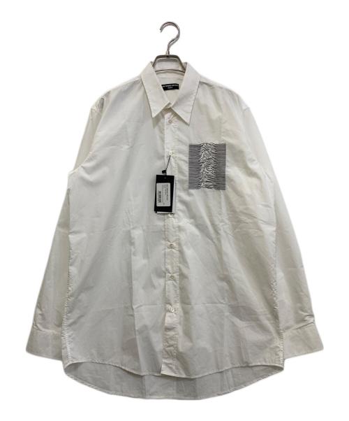 RAF SIMONS ARCHIVE REDUX（ラフシモンズ アーカイブ）RAF SIMONS ARCHIVE REDUX (ラフシモンズ アーカイブ) Joy Divisioin 刺繍シャツ ホワイト サイズ:48の古着・服飾アイテム