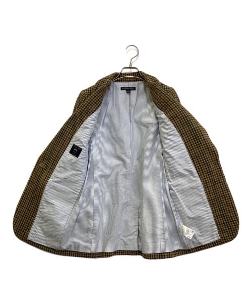 BROOKS BROTHERS（ブルックスブラザーズ）BROOKS BROTHERS (ブルックスブラザーズ) ウールツイード ガンクラブチェック シングル1ボタンジャケット ベージュの古着・服飾アイテム