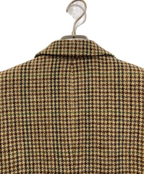 BROOKS BROTHERS（ブルックスブラザーズ）BROOKS BROTHERS (ブルックスブラザーズ) ウールツイード ガンクラブチェック シングル1ボタンジャケット ベージュの古着・服飾アイテム