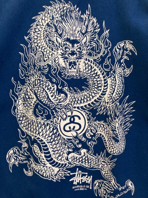 stussy（ステューシー）stussy (ステューシー) DRAGON STUSSY CREW スウェット　1914847 ネイビー サイズ:Mの古着・服飾アイテム