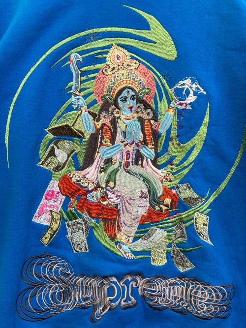 SUPREME（シュプリーム）SUPREME (シュプリーム) Lakshmi Zip Up Hooded Sweatshirt ブルー サイズ:Sの古着・服飾アイテム