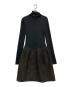 FOXEY (フォクシー) 異素材ニットワンピース　34839-A0FY13U-2 グレー サイズ:38：13000円