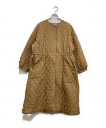 BEARDSLEY（ビアズリー）の古着「バルーン袖キルトコート　BEZ1032508A0005」｜ベージュ