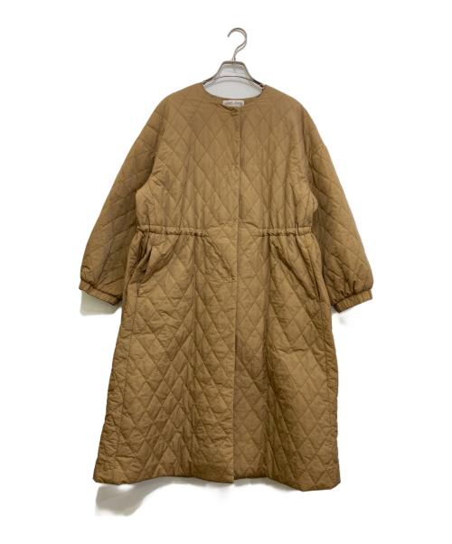 BEARDSLEY（ビアズリー）BEARDSLEY (ビアズリー) バルーン袖キルトコート　BEZ1032508A0005 ベージュ サイズ:Fの古着・服飾アイテム