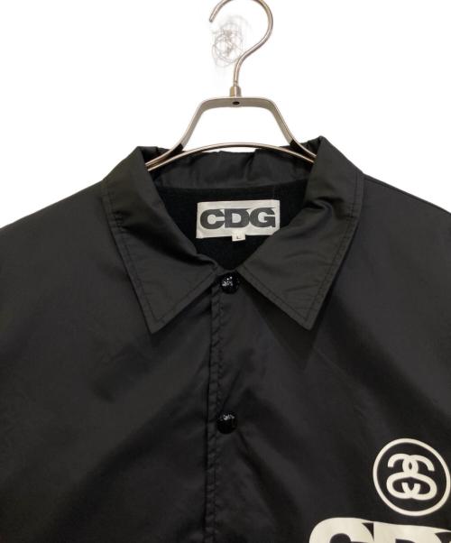 CDG（シーディージー）CDG (シーディージー) stussy (ステューシー) コーチジャケット　SHJ001 ブラック サイズ:Lの古着・服飾アイテム