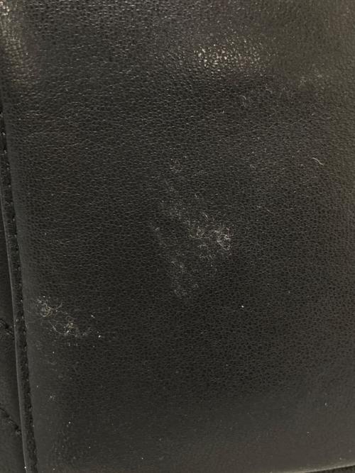 Saint Laurent Paris（サンローランパリ）Saint Laurent Paris (サンローランパリ) ジョー マテラッセ シェブロン レザー ミニ バケットバッグ　GUE701631 ブラックの古着・服飾アイテム