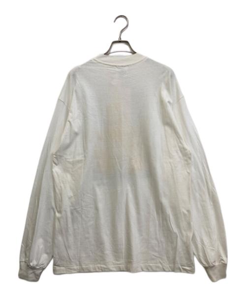 Hanes（ヘインズ）Hanes (ヘインズ) DISCOVERY OF AMERICA プリントカットソー ホワイト サイズ:LARGEの古着・服飾アイテム