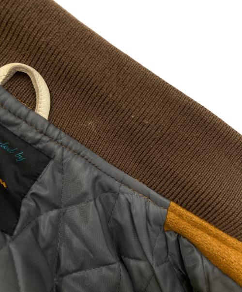Champion（チャンピオン）Champion (チャンピオン) フルデコスタジアムジャケット　C3-U620 ブラウン サイズ:Mの古着・服飾アイテム