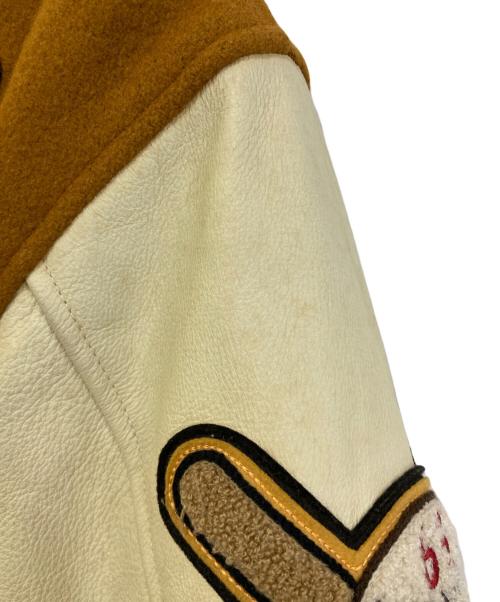 Champion（チャンピオン）Champion (チャンピオン) フルデコスタジアムジャケット　C3-U620 ブラウン サイズ:Mの古着・服飾アイテム