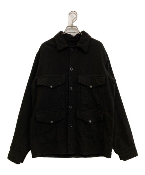 JUNYA WATANABE MAN（ジュンヤワタナベマン）JUNYA WATANABE MAN (ジュンヤワタナベマン) FILSON (フィルソン) 製品染縮絨 Wool Acrylic Twill Jacket　WP-J008 ブラック サイズ:Mの古着・服飾アイテム