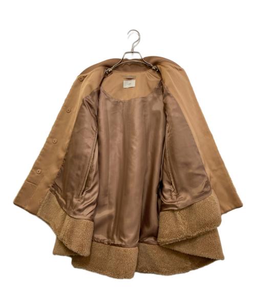LE PHIL（ル フィル）LE PHIL (ル フィル) ボアケープ　534-3250102 ブラウン サイズ:Fの古着・服飾アイテム