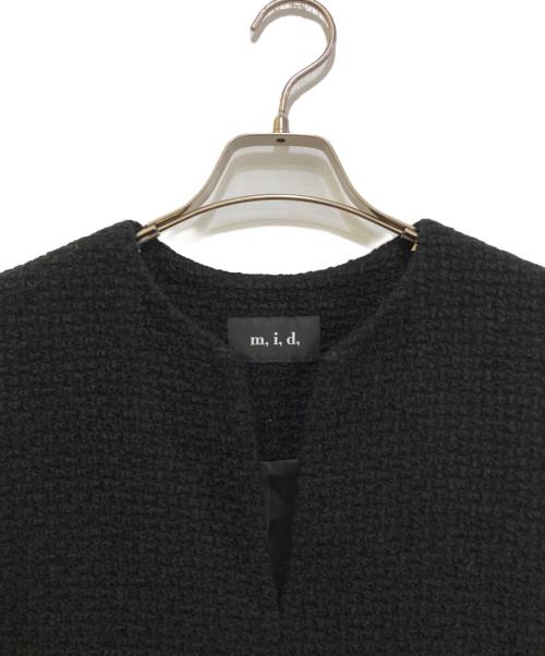 m,i,d,（エムアイディー）m,i,d, (エムアイディー) ベスト　G343-001 ブラック サイズ:38の古着・服飾アイテム