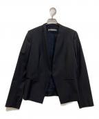 theory luxeセオリーリュクス）の古着「ノーカラージャケット　03-2304192-890-036」｜ブラック