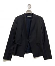 theory luxe（セオリーリュクス）の古着「ノーカラージャケット　03-2304192-890-036」｜ブラック