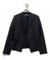 theory luxe（セオリーリュクス）の古着「ノーカラージャケット　03-2304192-890-036」｜ブラック