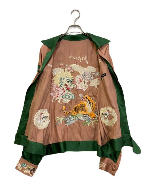 WEARMASTERS（ウエアマスターズ）WEARMASTERS (ウエアマスターズ) スーベニアジャケット ピンク×グリーン サイズ:Lの古着・服飾アイテム