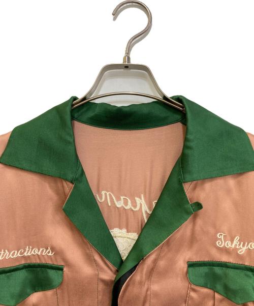 WEARMASTERS（ウエアマスターズ）WEARMASTERS (ウエアマスターズ) スーベニアジャケット ピンク×グリーン サイズ:Lの古着・服飾アイテム