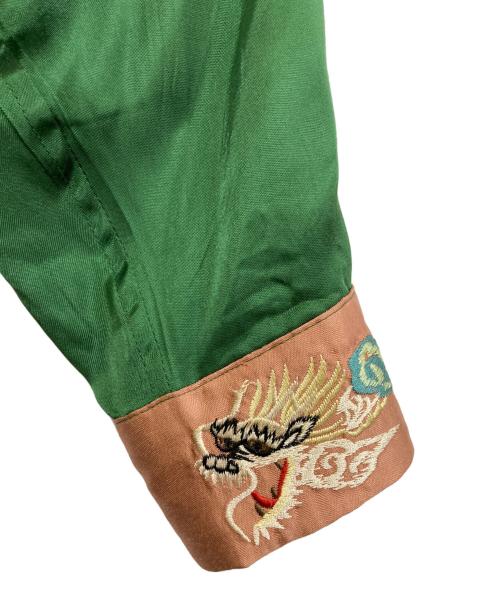 WEARMASTERS（ウエアマスターズ）WEARMASTERS (ウエアマスターズ) スーベニアジャケット ピンク×グリーン サイズ:Lの古着・服飾アイテム