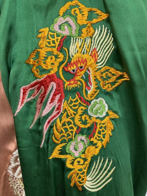WEARMASTERS（ウエアマスターズ）WEARMASTERS (ウエアマスターズ) スーベニアジャケット ピンク×グリーン サイズ:Lの古着・服飾アイテム