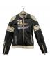 DUCATI（ドゥカティ）の古着「クラシックレザージャケット」｜ブラック×ホワイト