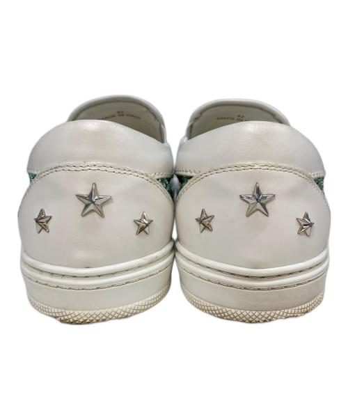JIMMY CHOO（ジミーチュウ）JIMMY CHOO (ジミーチュウ) スタースタッズグリッダースリッポン ブルー サイズ:42の古着・服飾アイテム