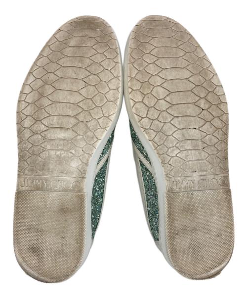 JIMMY CHOO（ジミーチュウ）JIMMY CHOO (ジミーチュウ) スタースタッズグリッダースリッポン ブルー サイズ:42の古着・服飾アイテム