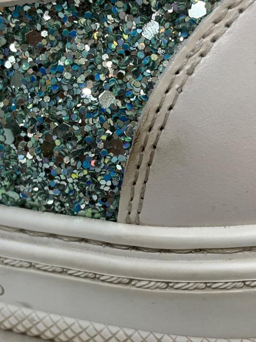 JIMMY CHOO（ジミーチュウ）JIMMY CHOO (ジミーチュウ) スタースタッズグリッダースリッポン ブルー サイズ:42の古着・服飾アイテム