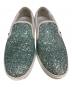 中古・古着 JIMMY CHOO (ジミーチュウ) スタースタッズグリッダースリッポン ブルー サイズ:42：13000円