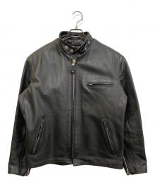 Schott（ショット）の古着「ボアライナー付シングルライダースジャケット」｜ブラック