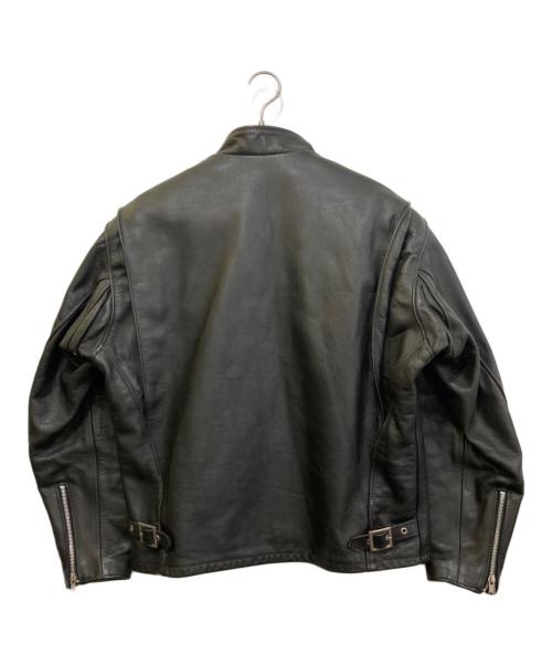 Schott（ショット）Schott (ショット) ボアライナー付シングルライダースジャケット ブラック サイズ:42の古着・服飾アイテム