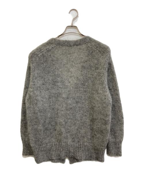 GALERIE VIE（ギャルリーヴィー）GALERIE VIE (ギャルリーヴィー) キッドモヘヤ Vネックカーディガン グレー サイズ:Fの古着・服飾アイテム