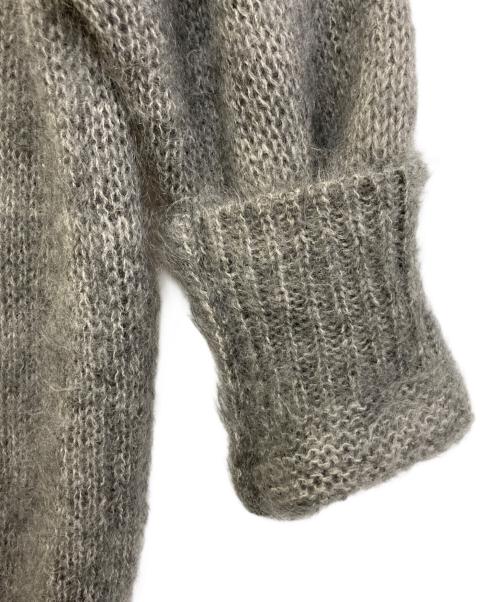 GALERIE VIE（ギャルリーヴィー）GALERIE VIE (ギャルリーヴィー) キッドモヘヤ Vネックカーディガン グレー サイズ:Fの古着・服飾アイテム