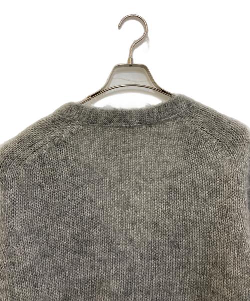 GALERIE VIE（ギャルリーヴィー）GALERIE VIE (ギャルリーヴィー) キッドモヘヤ Vネックカーディガン グレー サイズ:Fの古着・服飾アイテム