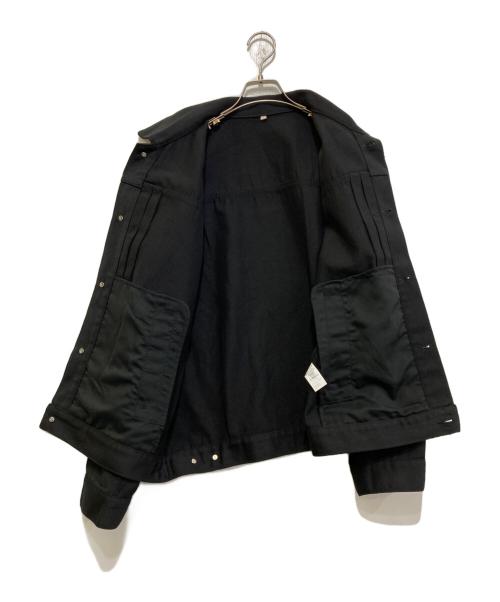 MUJI LABO（ムジラボ）MUJI LABO (ムジラボ) 再生ポリエステルデニムジャケット ブラック サイズ:Lの古着・服飾アイテム