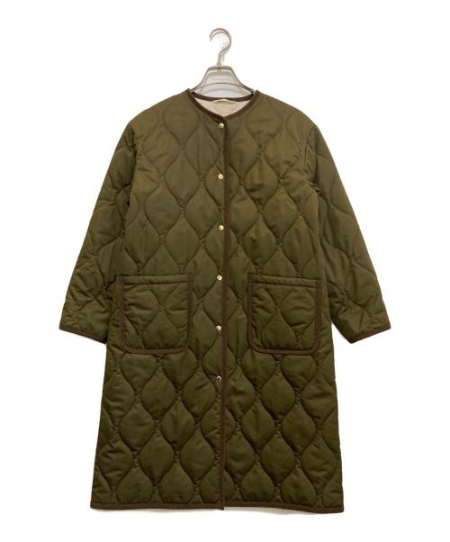 MACKINTOSH PHILOSOPHY（マッキントッシュ フィロソフィー）MACKINTOSH PHILOSOPHY (マッキントッシュ フィロソフィー) キルティングロングコート H5A54-642-78 カーキ サイズ:36の古着・服飾アイテム