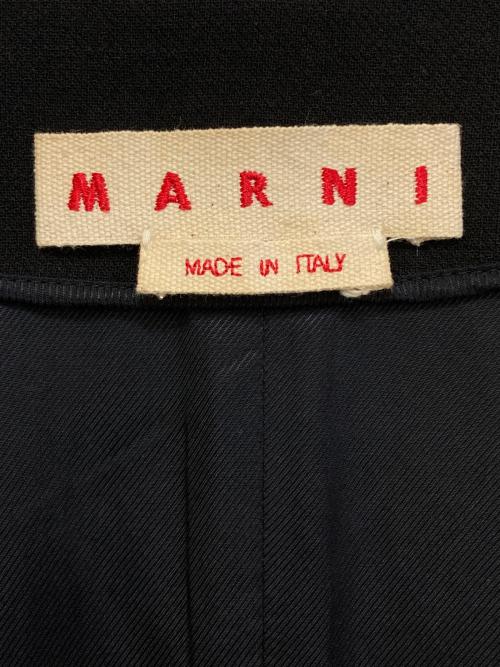 MARNI（マルニ）MARNI (マルニ) ノーカラージャケット　GIMAQ22U00TW420 ブラック サイズ:38の古着・服飾アイテム