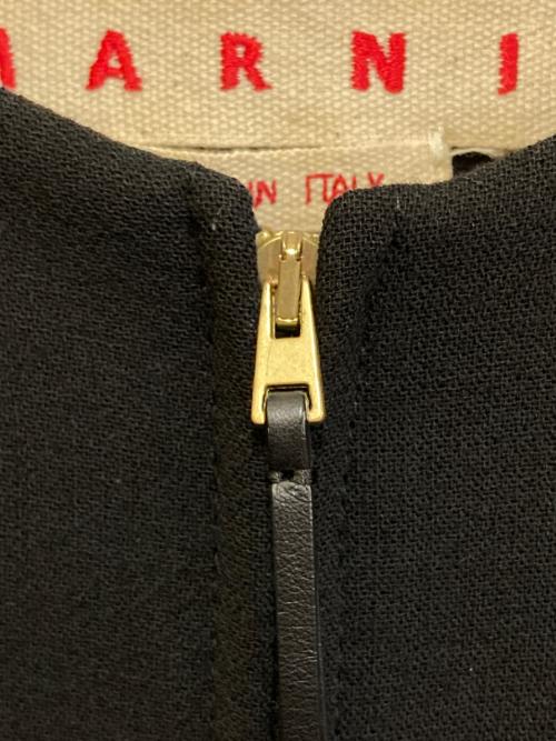 MARNI（マルニ）MARNI (マルニ) ノーカラージャケット　GIMAQ22U00TW420 ブラック サイズ:38の古着・服飾アイテム