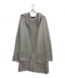 FOXEY（フォクシー）の古着「コットンナイロンフードカーディガン　29550-KSCF0101MY」｜グレー