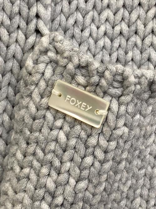FOXEY（フォクシー）FOXEY (フォクシー) コットンナイロンフードカーディガン　29550-KSCF0101MY グレー サイズ:Mの古着・服飾アイテム