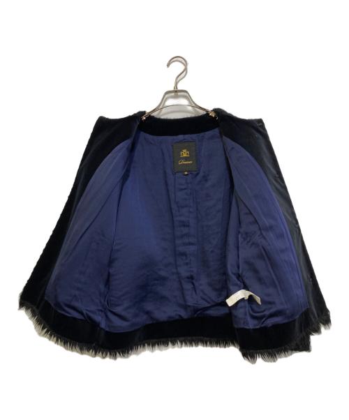 DRAWER（ドゥロワー）DRAWER (ドゥロワー) ノーカラーショートコート　6522-234-0253 ブラック サイズ:38の古着・服飾アイテム