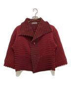 ISSEY MIYAKEイッセイミヤケ）の古着「ジャケット　IM63FD012」｜レッド