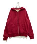 SUPREMEシュプリーム）の古着「Thermal Zip Up Sweatshirt」｜レッド